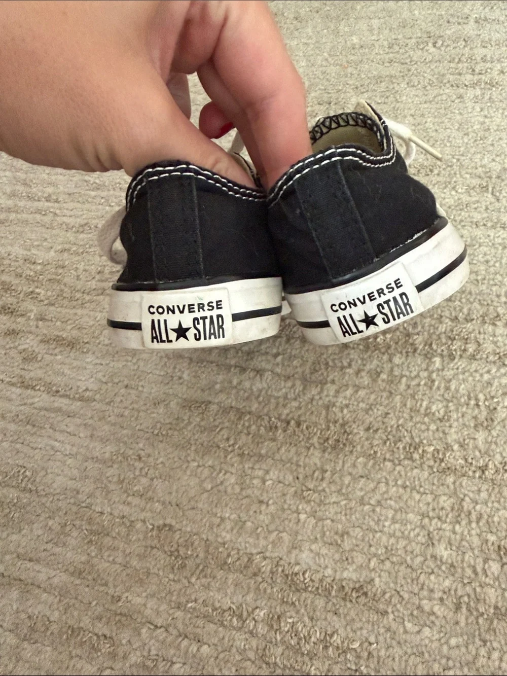 Converse Black and White Kids Low-Top Sneakers